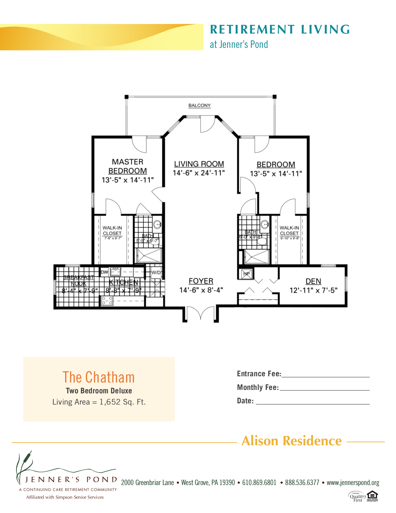 Jenners Pond Senior Living Community Assisted Living, Nursing Home